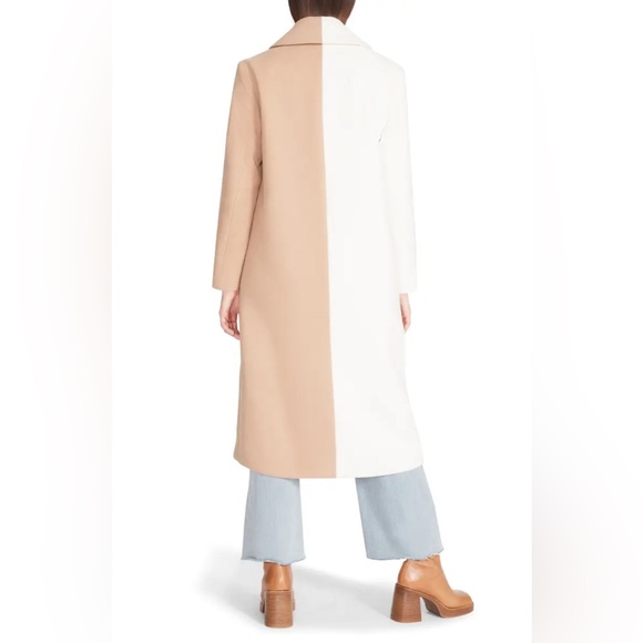 Steve Madden Caroline Colorblock Coat - Picture 2 of 12